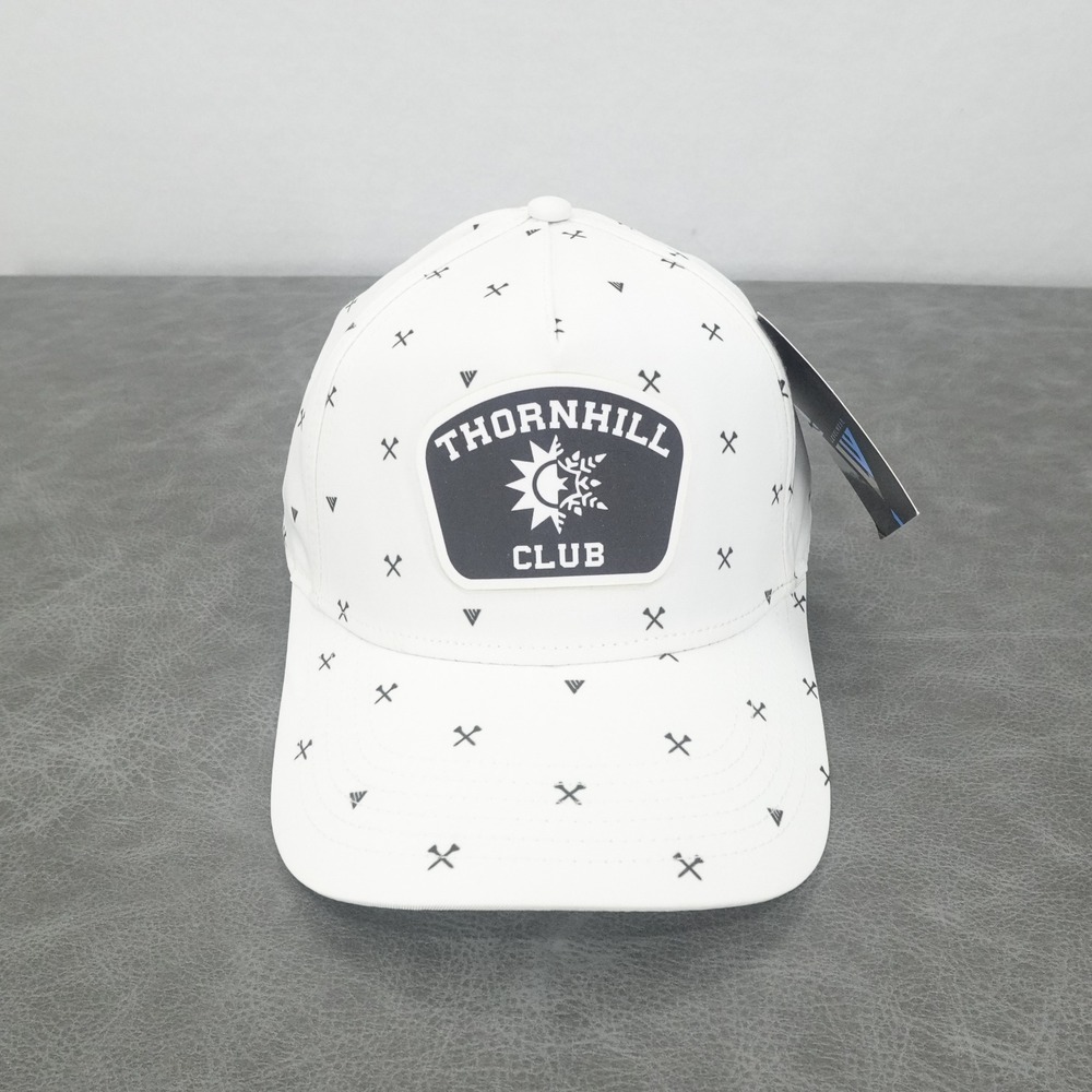 Levelwear Thornhill Club Hat Mens OS White Golf Performance Snapback Cap